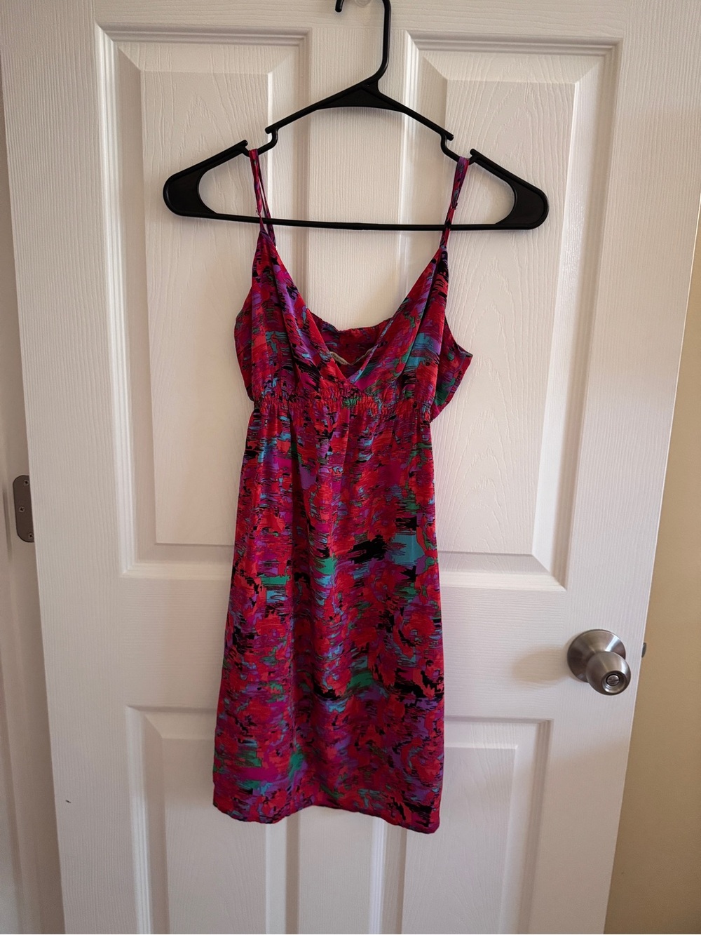 EUC 100% Silk Twelfth Street by Cynthia Vincent Abstract Print Slip Dress- xs